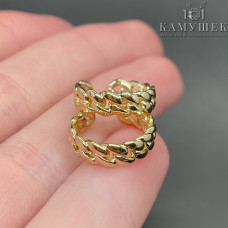 Кафф цепочка, цвет золото 13 мм