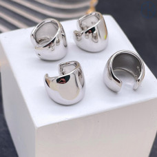 Кафф, цвет серебро 12 мм