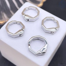 Кафф, цвет серебро 13 мм