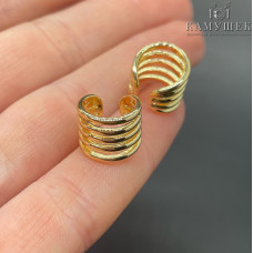 Кафф, цвет золото 12 мм 