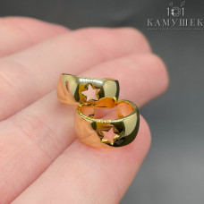 Кафф звезда, цвет золото 13 мм