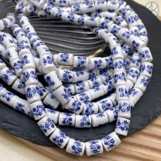 Керамика цилиндр узор гжель 10 мм