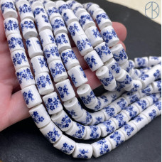 Керамика цилиндр узор гжель 10 мм