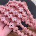 Керамика клевер глаз розовый 12 мм