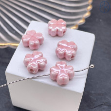 Керамика клевер розовый 12 мм штучно