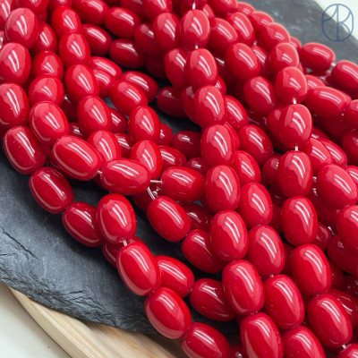 Керамика красная бочонок 14х10 мм