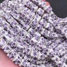 Керамика куб сиреневый узор гжель 8 мм