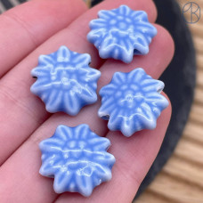Керамика ромашка голубая 17 мм штучно