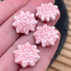 Керамика ромашка розовая 17 мм штучно