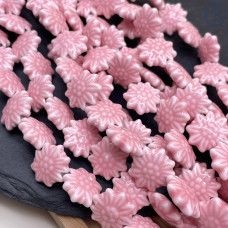 Керамика ромашка розовая 17 мм