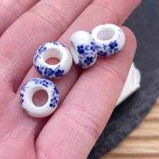 Керамика рондель гжель 12 мм штучно