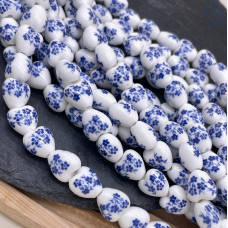 Керамика сердце узор 12 мм