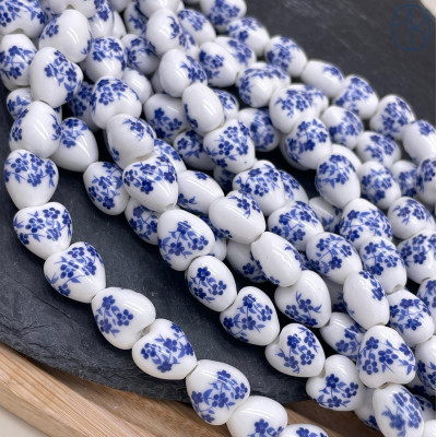 Керамика сердце узор 12 мм