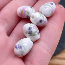 Керамика сердце узор №3 12 мм штучно Керамика сердце узор №3 12 мм штучно