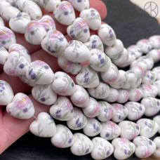 Керамика сердце узор №3 12 мм Керамика сердце узор №3 12 мм