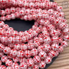 Керамика узор красный 10 мм