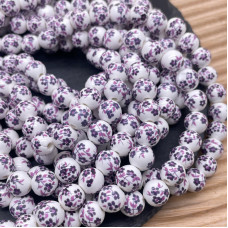 Керамика узор сиреневый гжель 10 мм