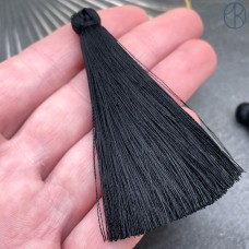 Кисть вискозный шелк Черная 7,2см/8мм
