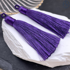 Кисть вискозный шелк фиолетовая 9 см