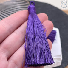Кисть вискозный шелк фиолетовая 9 см