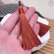 Кисть вискозный шелк коричневая 8см/8мм