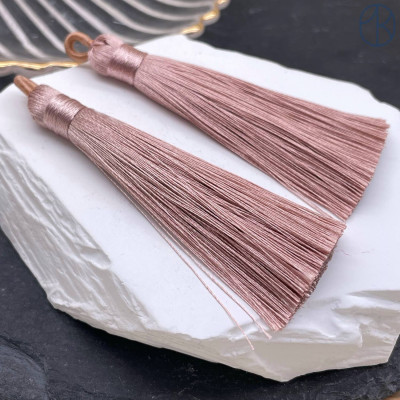 Кисть вискозный шелк пыльная роза 9 см