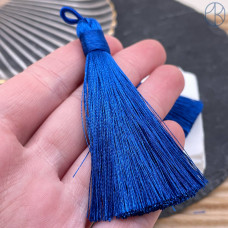 Кисть вискозный шелк синяя 8см