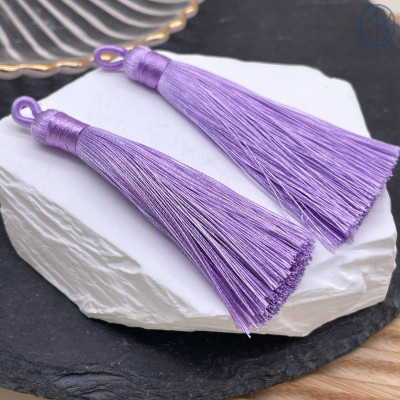 Кисть вискозный шелк сиреневая 9 см