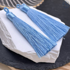 Кисть вискозный шелк светло-голубая 9 см