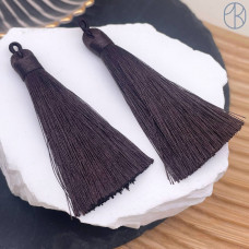 Кисть вискозный шелк темно-коричневая 8см/8мм