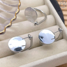 Кольцо под вклейку цвет серебро