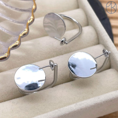 Кольцо под вклейку цвет серебро