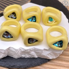 Кольцо с кристаллом Swarovski №22