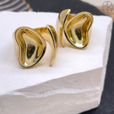 Кольцо сталь №13 цвет золото