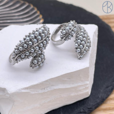 Кольцо сталь №16 цвет серебро