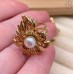 Кольцо сталь №174 цвет золото 