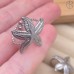 Кольцо сталь №178 цвет серебро 