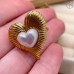 Кольцо сталь №181 цвет золото 