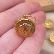Кольцо сталь №182 цвет золото 