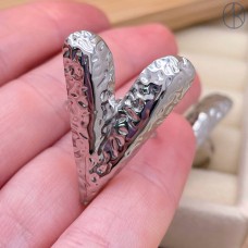 Кольцо сталь №190 цвет серебро 