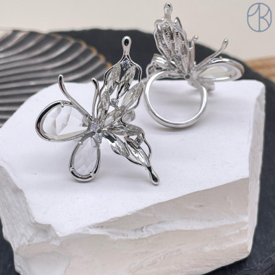 Кольцо сталь №26 цвет серебро