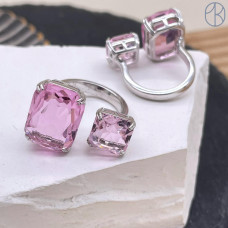 Кольцо сталь №27 цвет серебро