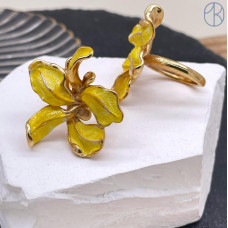 Кольцо сталь №31 цвет золото