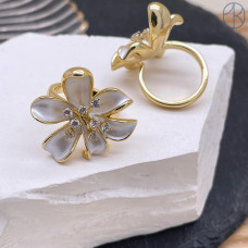 Кольцо сталь №32 цвет золото