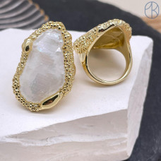 Кольцо сталь №34 цвет золото Кольцо сталь №34 цвет золото