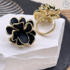 Кольцо сталь №43 цвет золото Кольцо сталь №43 цвет золото