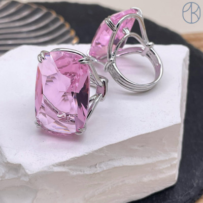 Кольцо сталь №48 цвет серебро