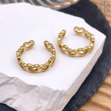 Кольцо сталь №50 цвет золото Кольцо сталь №50 цвет золото