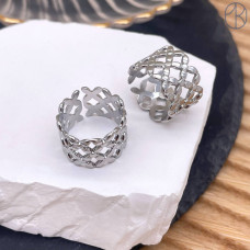 Кольцо сталь №53 цвет серебро Кольцо сталь №53 цвет серебро