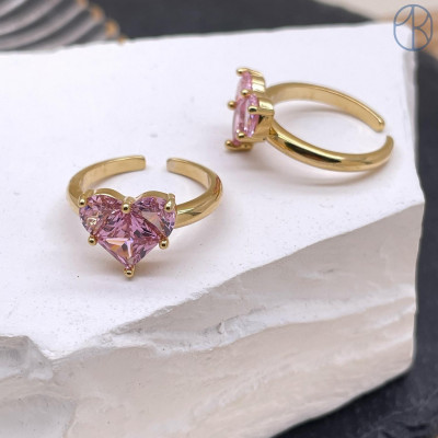 Кольцо сталь №9 цвет золото